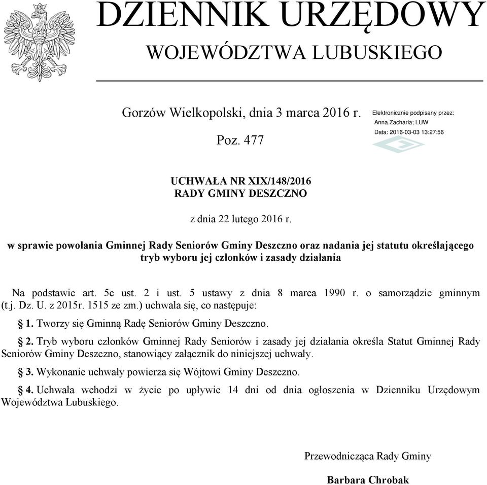 5 ustawy z dnia 8 marca 1990 r. o samorządzie gminnym (t.j. Dz. U. z 20