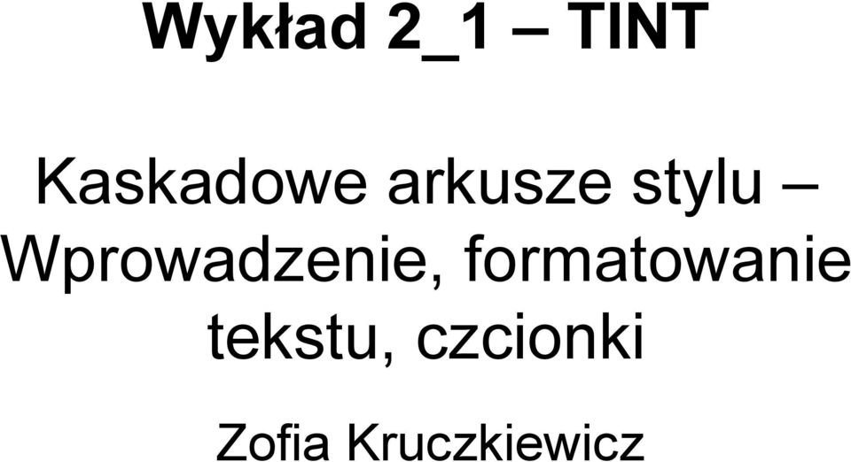 Wprowadzenie,