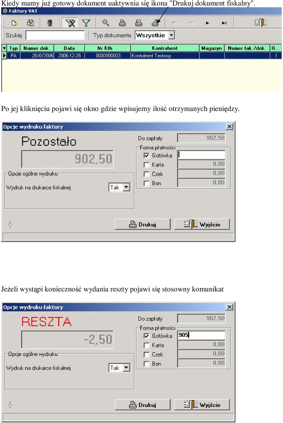 Po jej kliknięciu pojawi się okno gdzie wpisujemy ilość