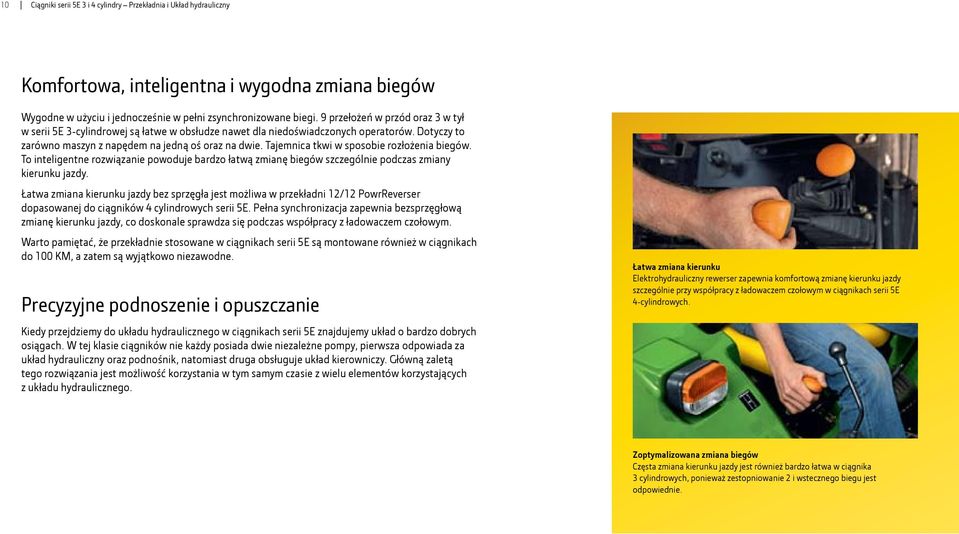 Tajemnica tkwi w sposobie rozłożenia biegów. To inteligentne rozwiązanie powoduje bardzo łatwą zmianę biegów szczególnie podczas zmiany kierunku jazdy.