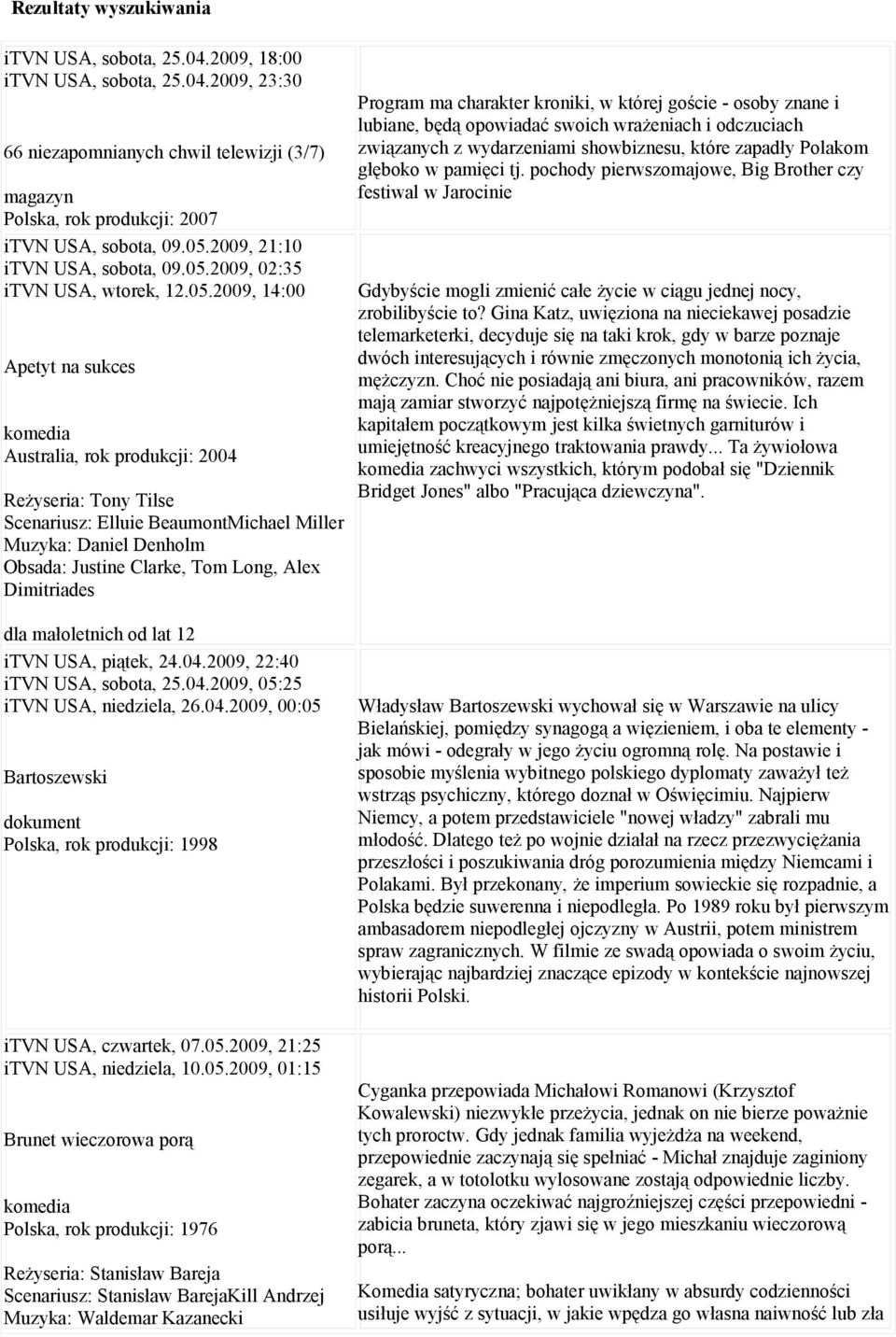 2009, 02:35 itvn USA, wtorek, 12.05.