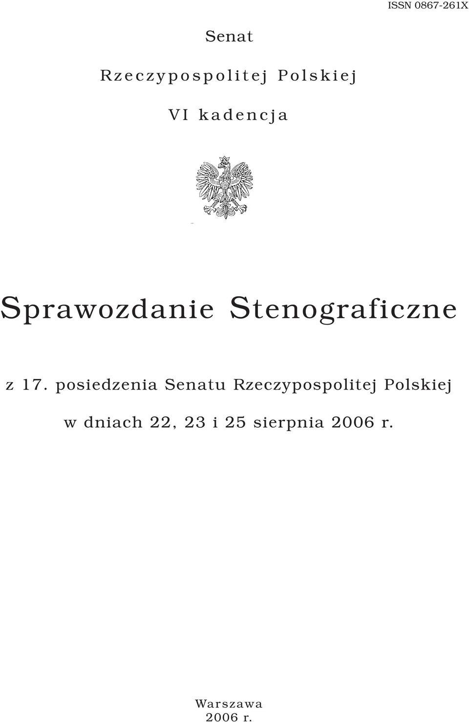 posiedzenia Senatu Rzeczypospolitej Polskiej w