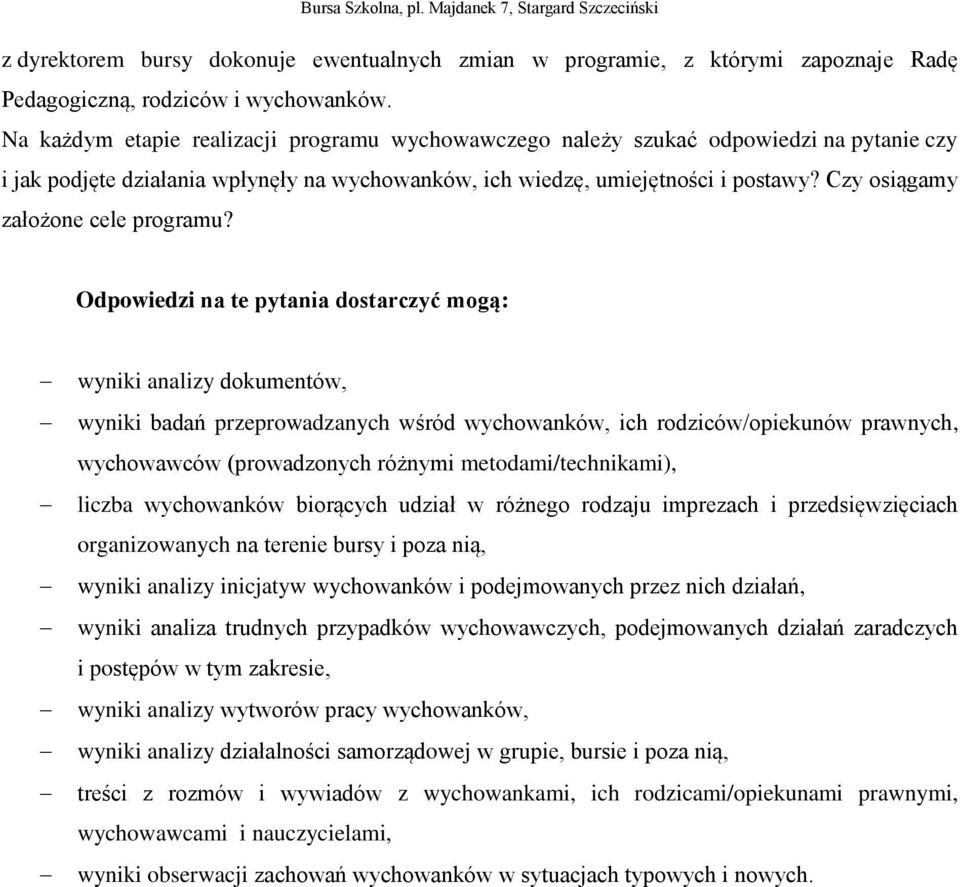 Czy osiągamy założone cele programu?