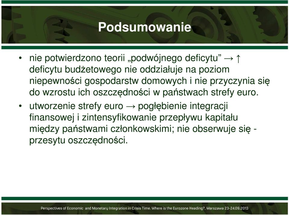 utworzenie strefy euro pogłębienie integracji utworzenie strefy euro pogłębienie integracji finansowej i