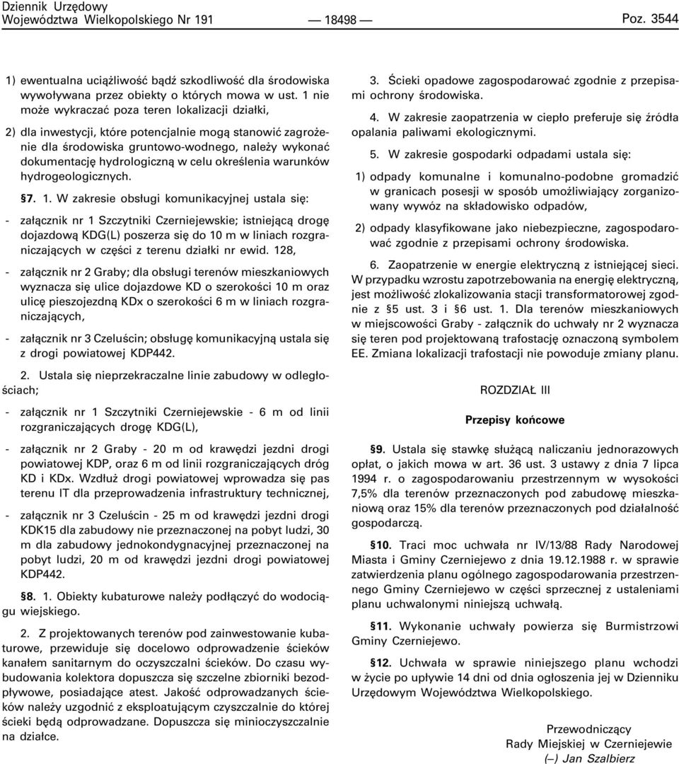 okreœlenia warunków hydrogeologicznych. 7. 1.
