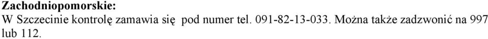 się pod numer tel.