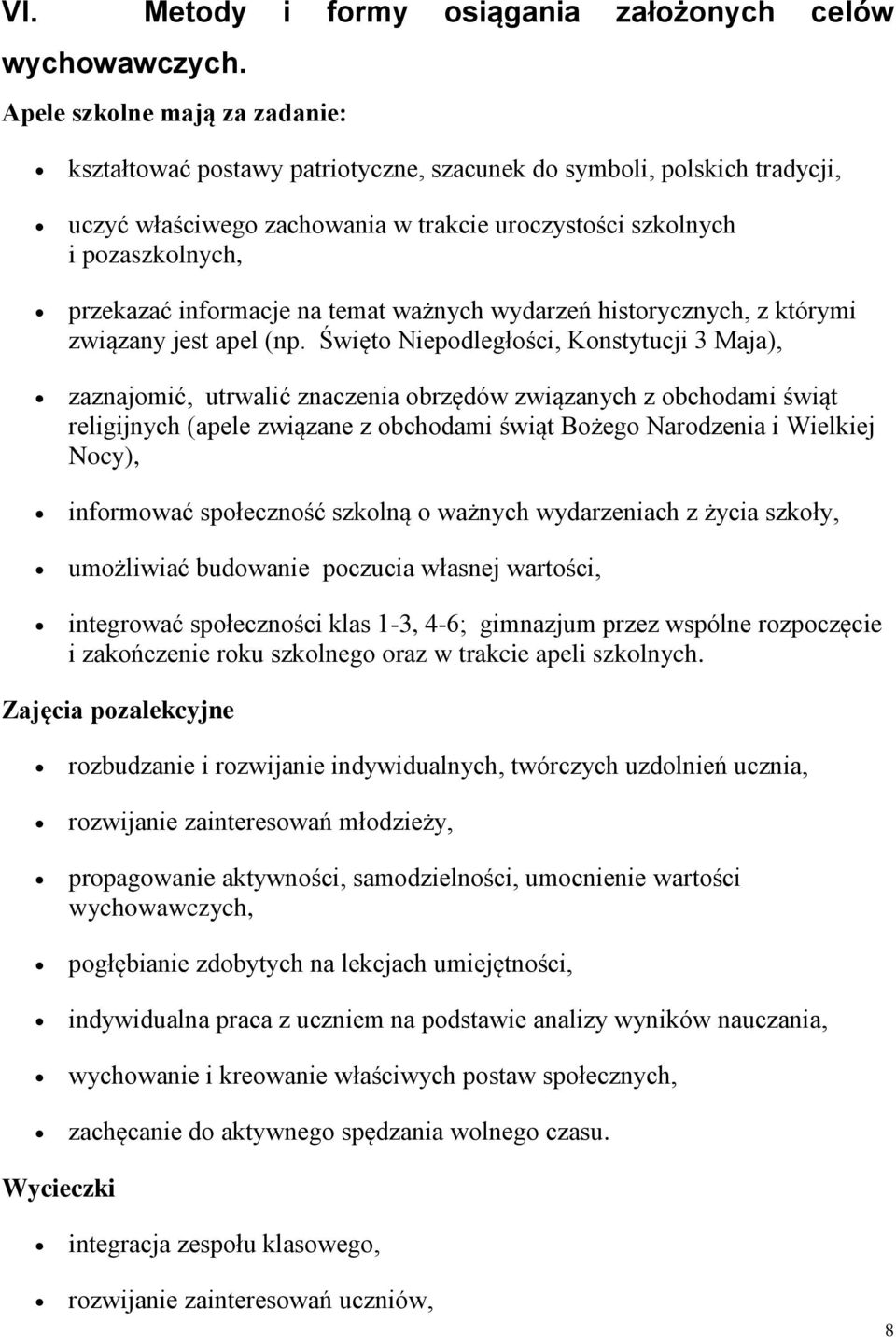 informacje na temat ważnych wydarzeń historycznych, z którymi związany jest apel (np.