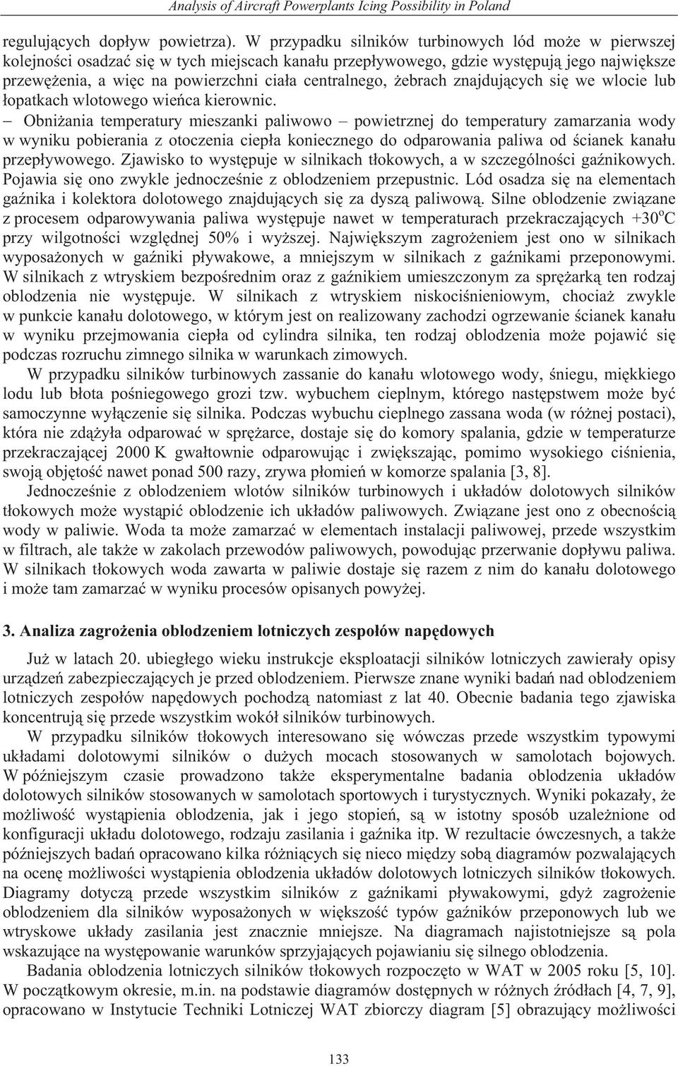 ebrach znajduj cych si we wlocie lub opatkach wlotowego wie ca kierownic.