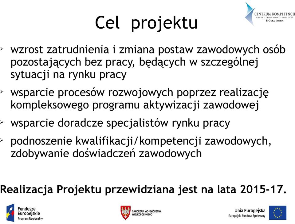 programu aktywizacji zawodowej wsparcie doradcze specjalistów rynku pracy podnoszenie