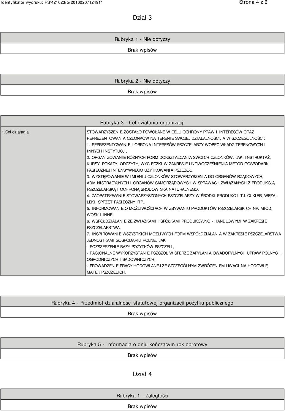 REPREZENTOWANIE I OBRONA INTERESÓW PSZCZELARZY WOBEC WŁADZ TERENOWYCH I INNYCH INSTYTUCJI, 2.