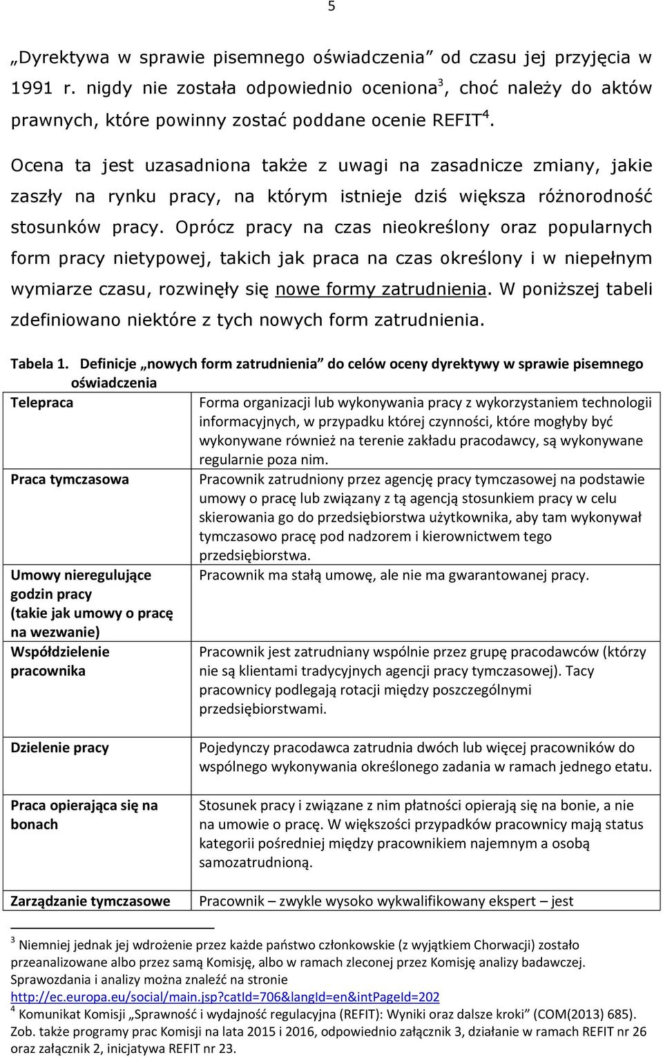 Oprócz pracy na czas nieokreślony oraz popularnych form pracy nietypowej, takich jak praca na czas określony i w niepełnym wymiarze czasu, rozwinęły się nowe formy zatrudnienia.