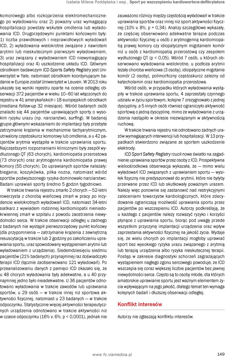 wyładowania ICD.