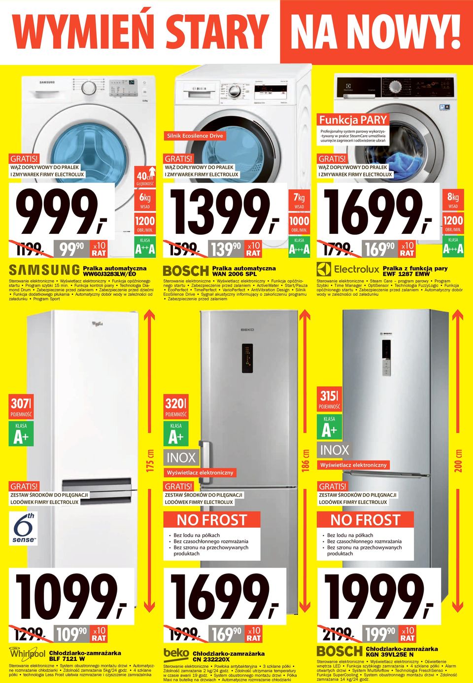 WĄŻ DOPŁYWOWY DO PRLEK I ZMYWREK FIRMY ELECTROLUX WĄŻ DOPŁYWOWY DO PRLEK I ZMYWREK FIRMY ELECTROLUX WĄŻ DOPŁYWOWY DO PRLEK I ZMYWREK FIRMY ELECTROLUX 40cm 9, 13, 16, GŁĘBOKOŚĆ 7kg 8kg WSD WSD WSD