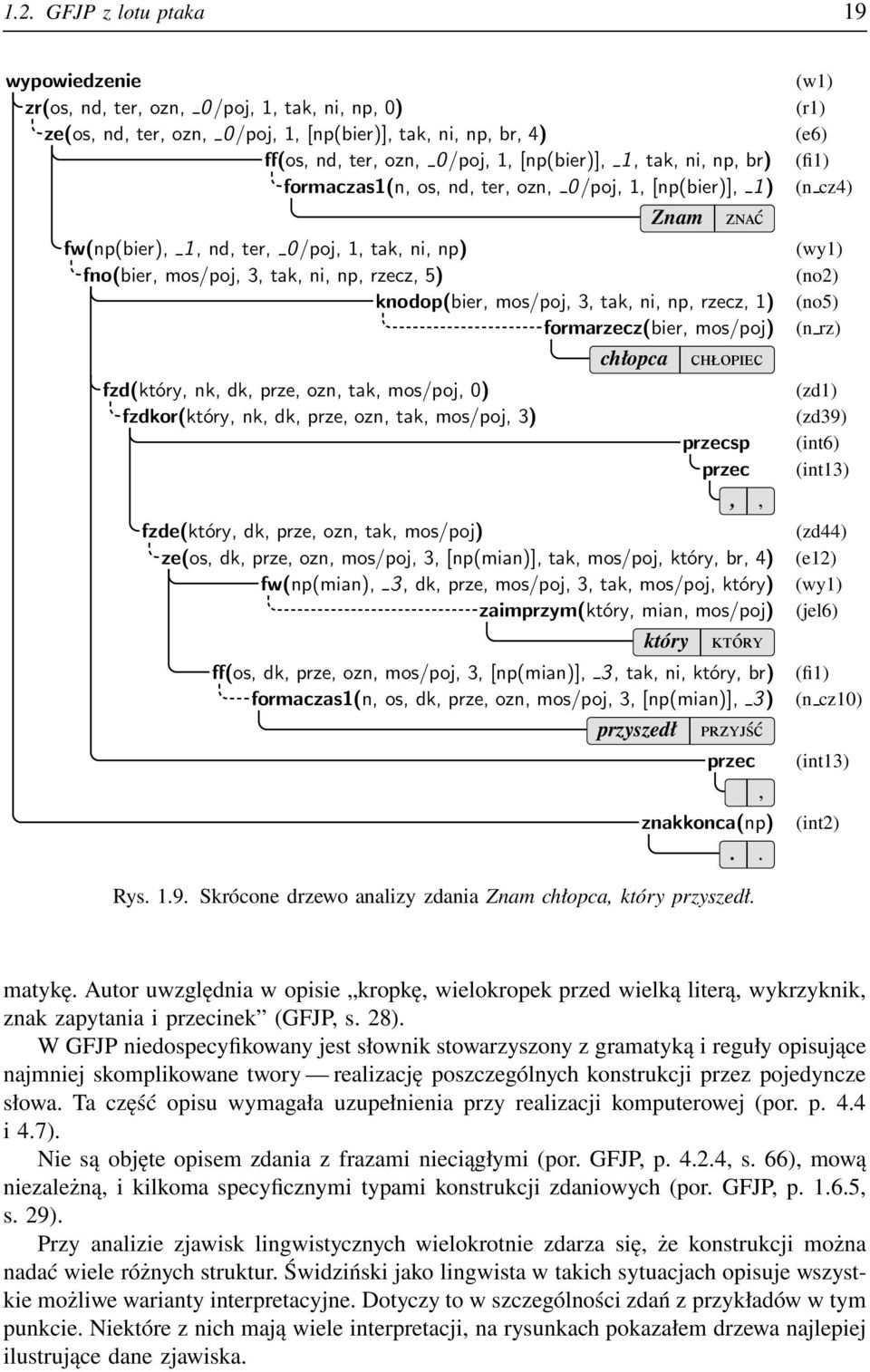 rzecz, 5) (no2) knodop(bier, mos/poj, 3, tak, ni, np, rzecz, 1) (no5) formarzecz(bier, mos/poj) (n rz) fzd(który, nk, dk, prze, ozn, tak, mos/poj, 0) fzdkor(który, nk, dk, prze, ozn, tak, mos/poj, 3)