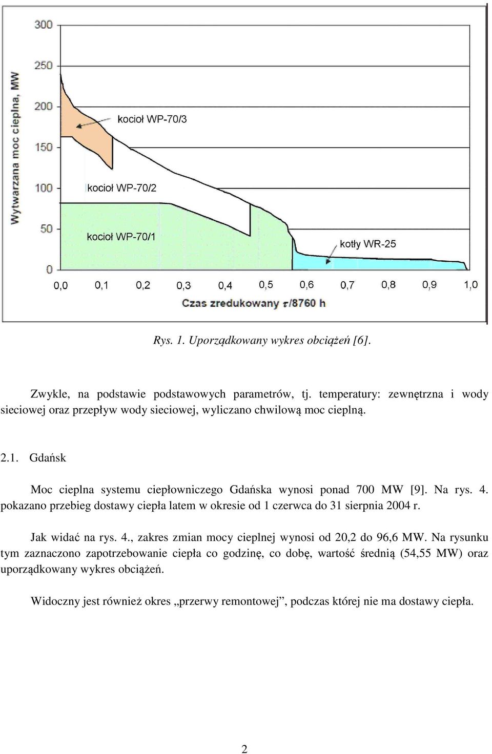Gdańsk Moc cieplna systemu ciepłowniczego Gdańska wynosi ponad 700 MW [9]. Na rys. 4.