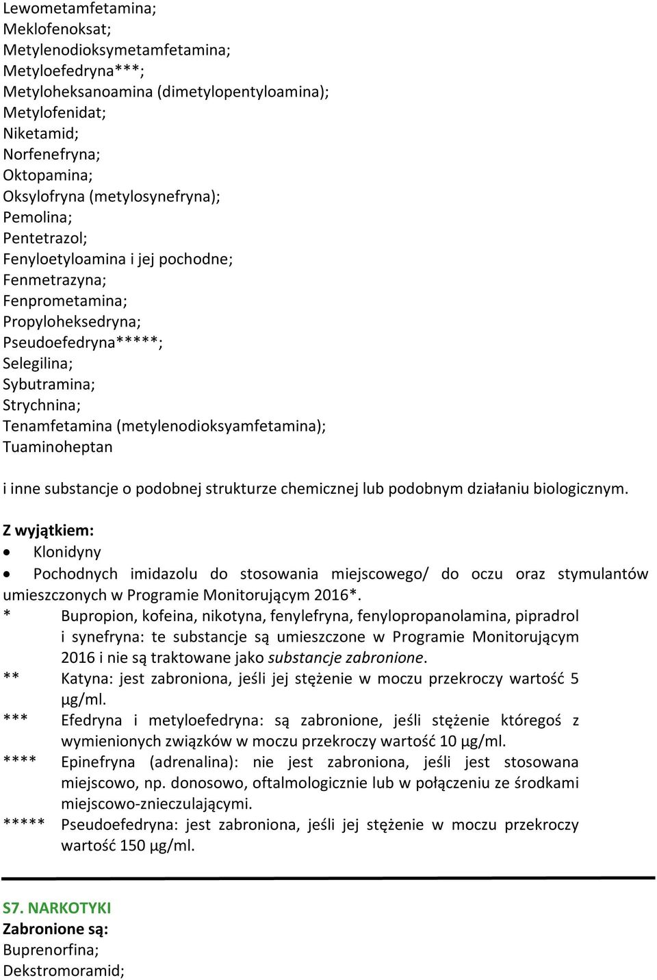 (metylenodioksyamfetamina); Tuaminoheptan i inne substancje o podobnej strukturze chemicznej lub podobnym działaniu biologicznym.
