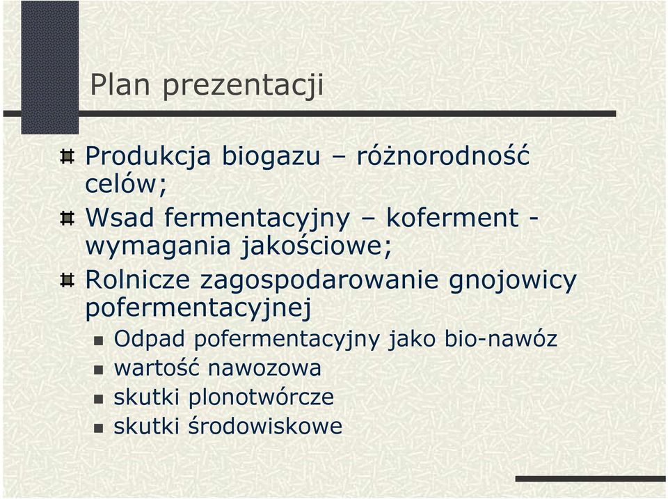 zagospodarowanie gnojowicy pofermentacyjnej Odpad