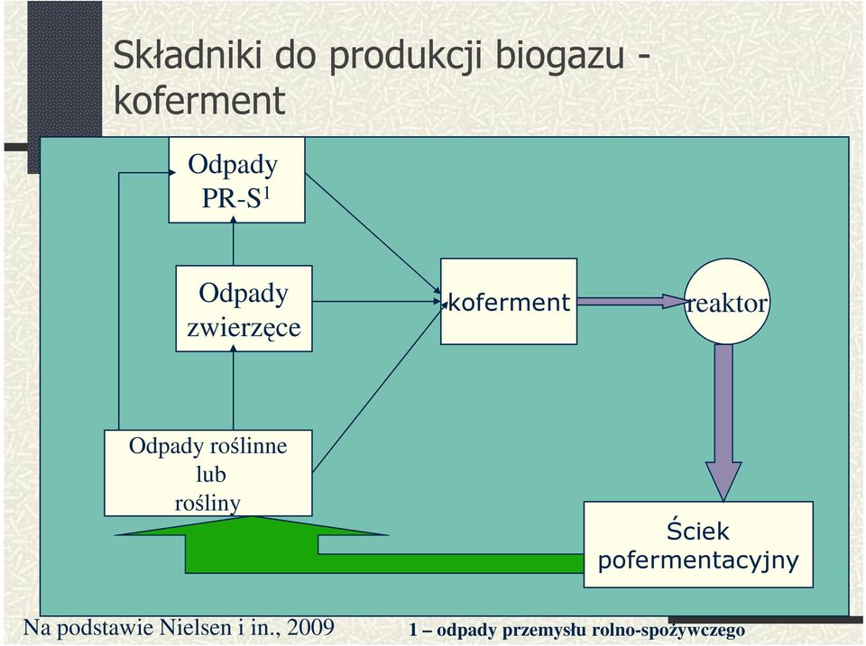 roślinne lub rośliny Ściek pofermentacyjny Na