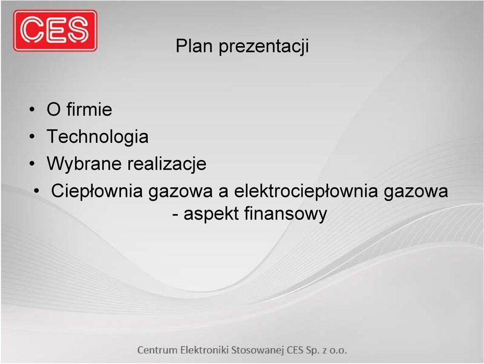 realizacje Ciepłownia gazowa