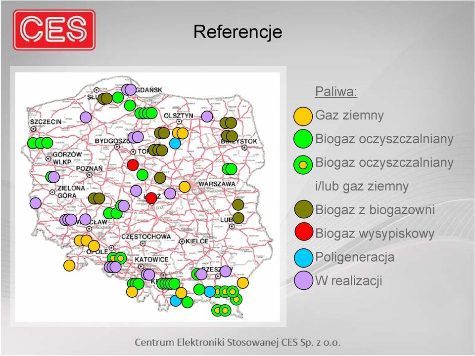 i/lub gaz ziemny Biogaz z biogazowni