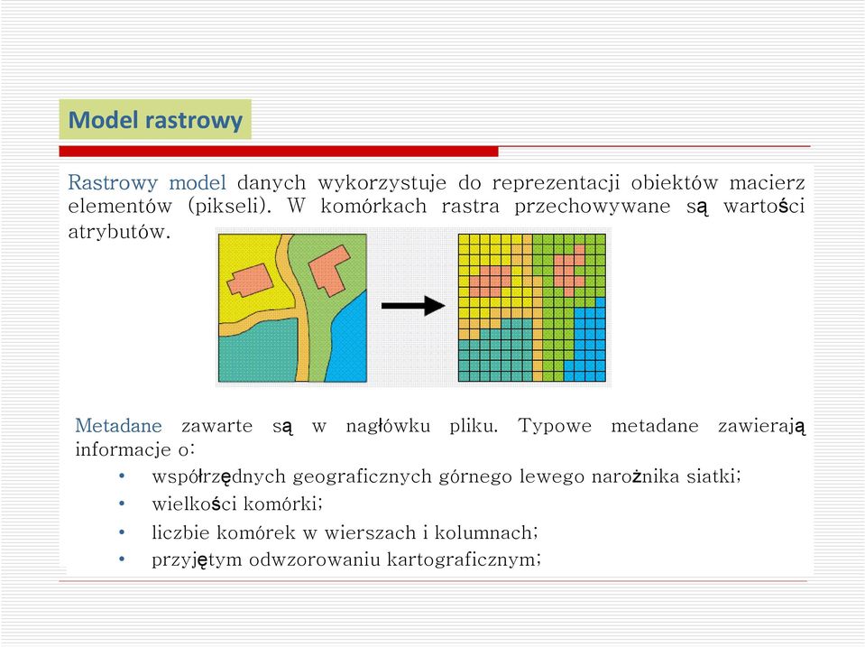 Metadane zawarte są w nagłówku pliku.