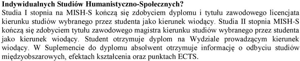 kierunek wiodący.