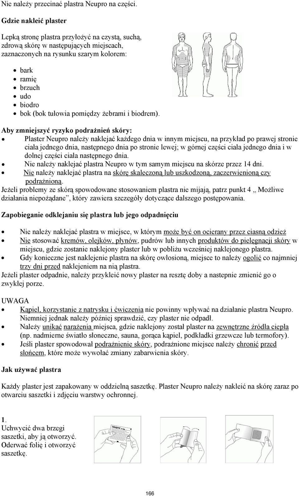 pomiędzy żebrami i biodrem).