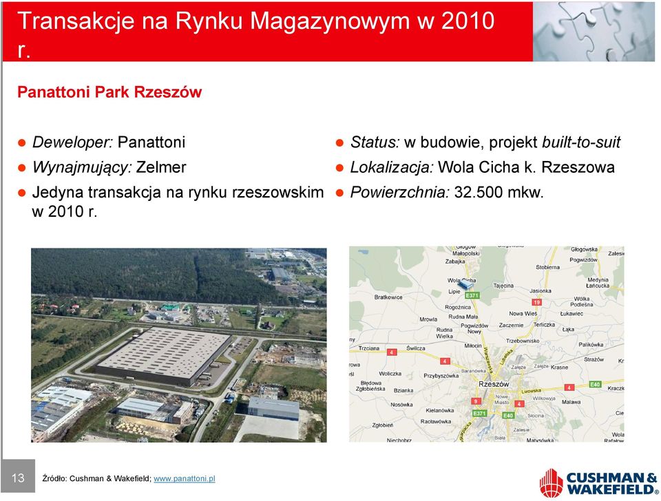 transakcja na rynku rzeszowskim w 2010 r.