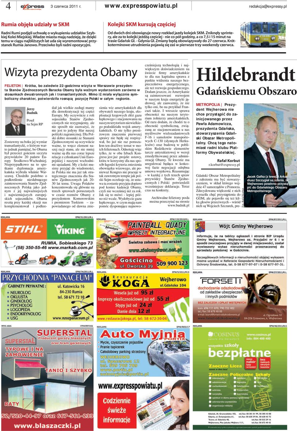 Kolejki SKM kursują częściej Od dwóch dni obowiązuje nowy rozkład jazdy kolejek SKM.
