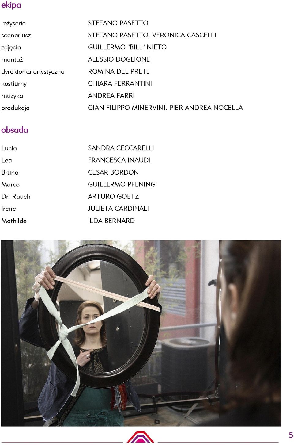 ANDREA FARRI GIAN FILIPPO MINERVINI, PIER ANDREA NOCELLA obsada Lucia Lea Bruno Marco Dr.