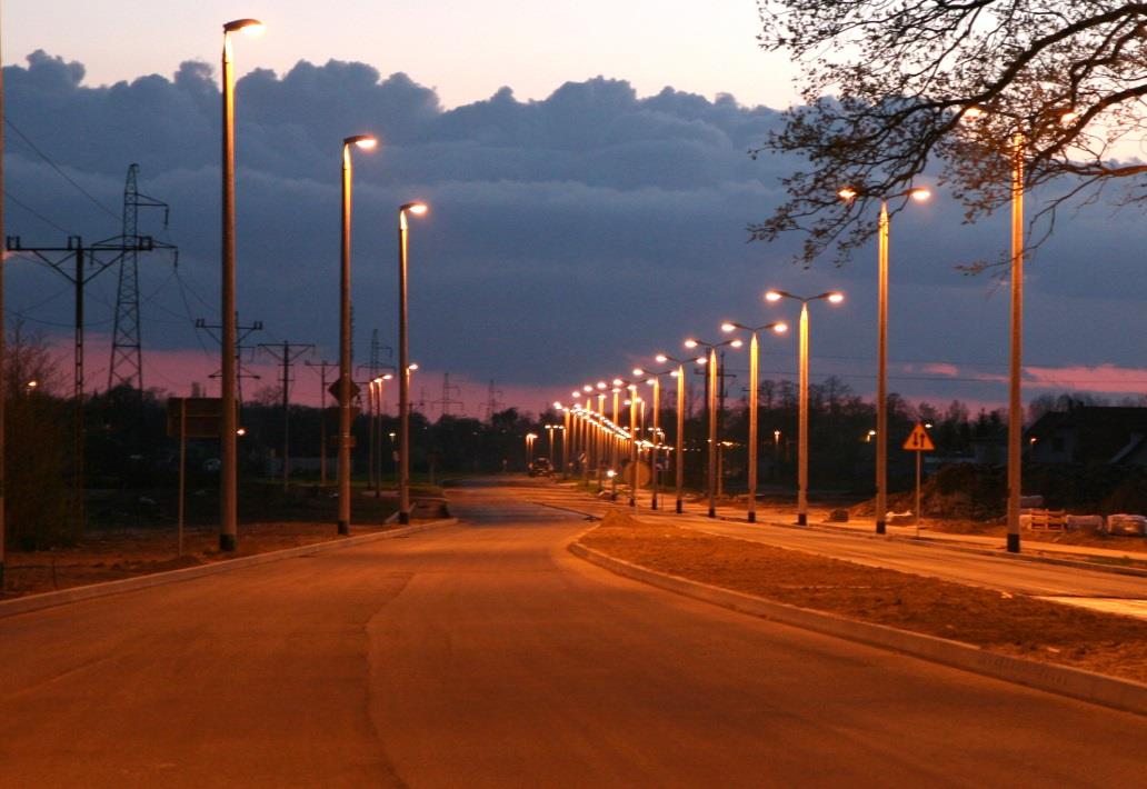MZD Drogi lokalne OŚWIETLENIE DRÓG ul. Batorego (od ul. Polnej w kierunku północnym- II etap) montaż 9 lamp całkowity koszt 36 tys.