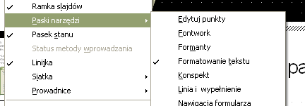 Ustawienia Ukrywanie i pokazywanie