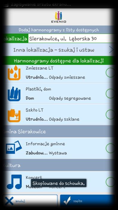 Harmonogramy wywozu odpadów Telefon przypomni Ci kiedy wystawić pojemnik i jakie śmieci będą odbierane.