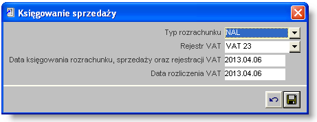 2.4. Rejestracja polecenia księgowania dokumentu sprzedaży Umożliwia zaksięgowanie wskazanej przez Użytkownika faktury bądź grupy faktur sprzedaży. Lista czynności Krok 1.