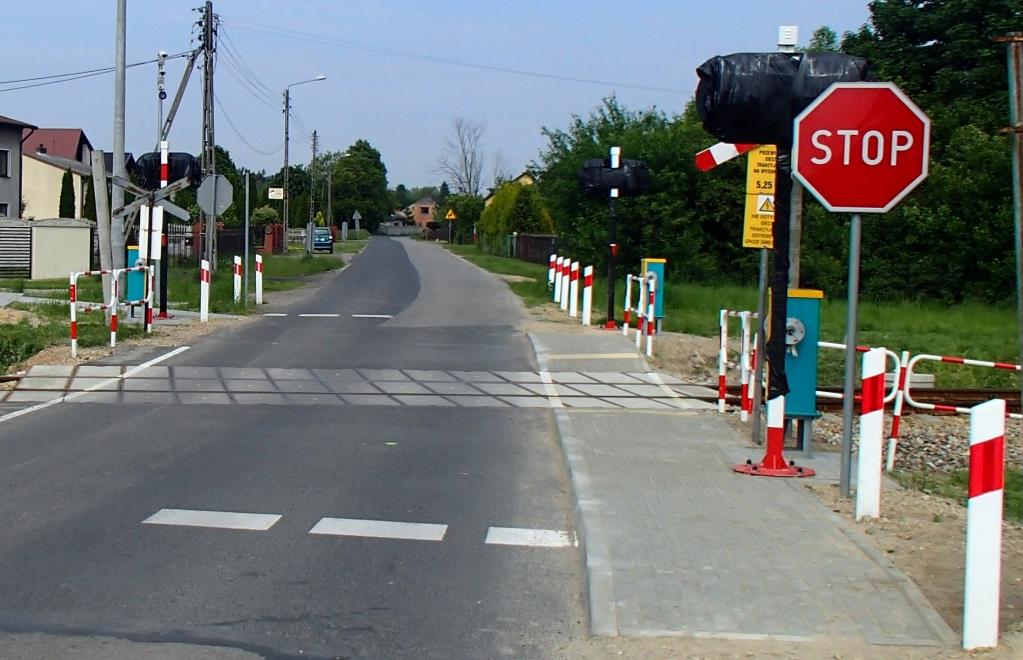 Nieprawidłowości związane z przejazdami Na gruncie Oznakowanie od strony drogi Znak P-14 zamiast P-12 na przebudowywanym
