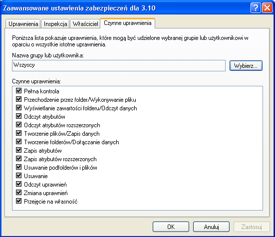 A. W sieci lokalnej dostęp do plików jest jeszcze powiązany z uprawnieniami użytkownika klienta na komputerze serwerowym, a także z ustawieniami Zapory Systemu Windows, która może nie wpuszczać