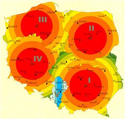 Systemy GNSS w pomiarach geodezyjnych 49/56 Przepisy prawne Realizacja PSOP Układ współrzędnych płaskich prostokątnych 1965 Dotychczasowy układ współrzędnych 1965 (będący m. in.