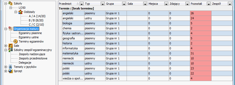 Matury Optivum Jak wykorzystać program do organizacji egzaminu maturalnego w szkole? Program Matury Optivum wspiera organizowanie egzaminów maturalnych w szkołach.