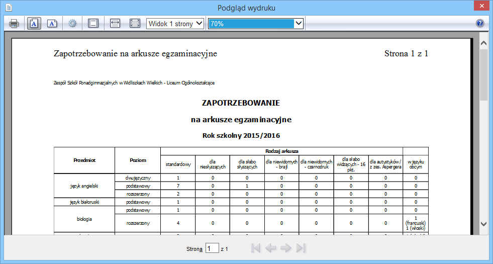 Matury Optivum. Jak wykorzystać program do organizacji egzaminu maturalnego w szkole? 11/13 6. Popraw wszystkie wykryte problemy w danych. 7.