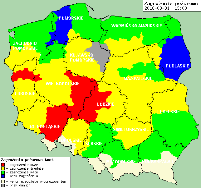 Zagrożenie pożarowe w