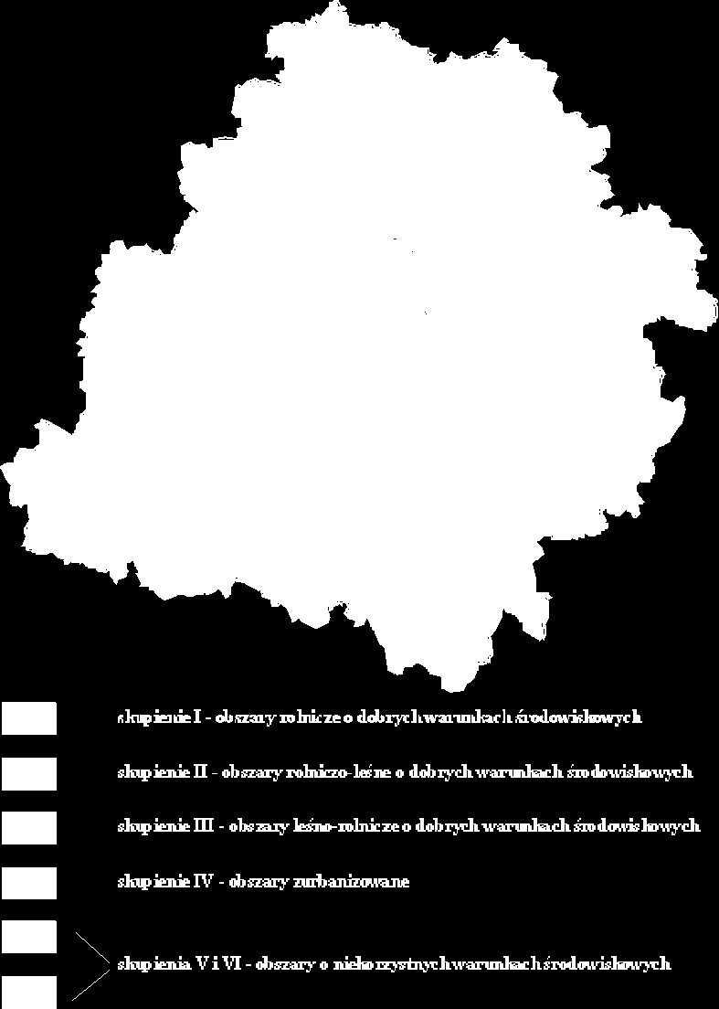 Podsumowanie W wyniku zastosowania metody taksonomicznej do oceny warunków środowiskowych powiatów województwa łódzkiego otrzymano klasy przestrzenne badanych obiektów (Rysunek 4).