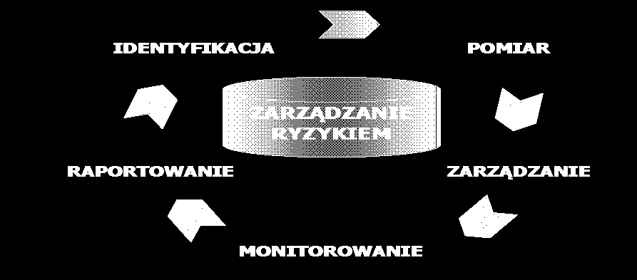 pomiaru ryzyka, raportowanie obejmujące cykliczne informowanie Zarządu i Rady Nadzorczej o skali narażenia na ryzyko i podjętych działaniach.