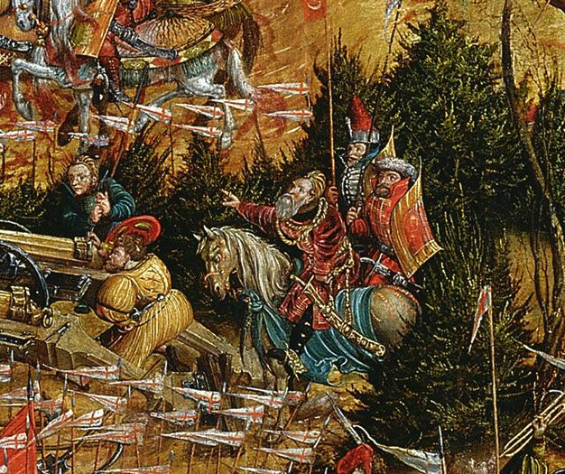Szczegół obrazu Bitwy pod Orszą (Konstanty Ostrogski-wódz wojsk