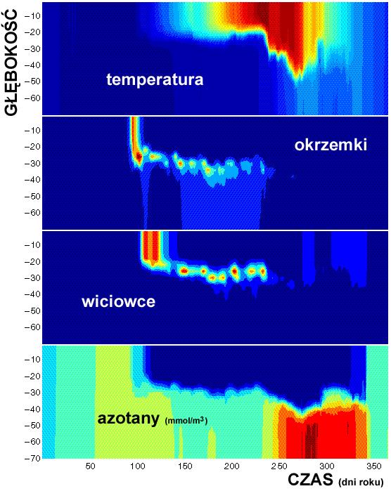 UWARUNKOWANIA produkcji pierwotnej sezonowe zmiany produktywności w Morzu Północnym las spożytkowuje ledwie 1% energii słonecznej generalnie materia krąży w ekosystemach a energia przez nie przepływa