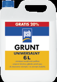 sufitów wewnątrz pomieszczeń (5,69 zł/l) 58 GRUNT ŚNIEŻKA, 0 l śrek gruntujący PSB lateksowa emulsja pkładowa do wnętrz (5, zł/l) 5 l + l (, zł/l) 5 6.