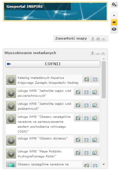 zanieczyszczenia azotem pochodzenia rolniczego (OSN) Obszary dorzeczy Jednolite części wód podziemnych Komputerowa Mapa Podziału Hydrograficznego Polski Jednolite części wód powierzchniowych Wstępna