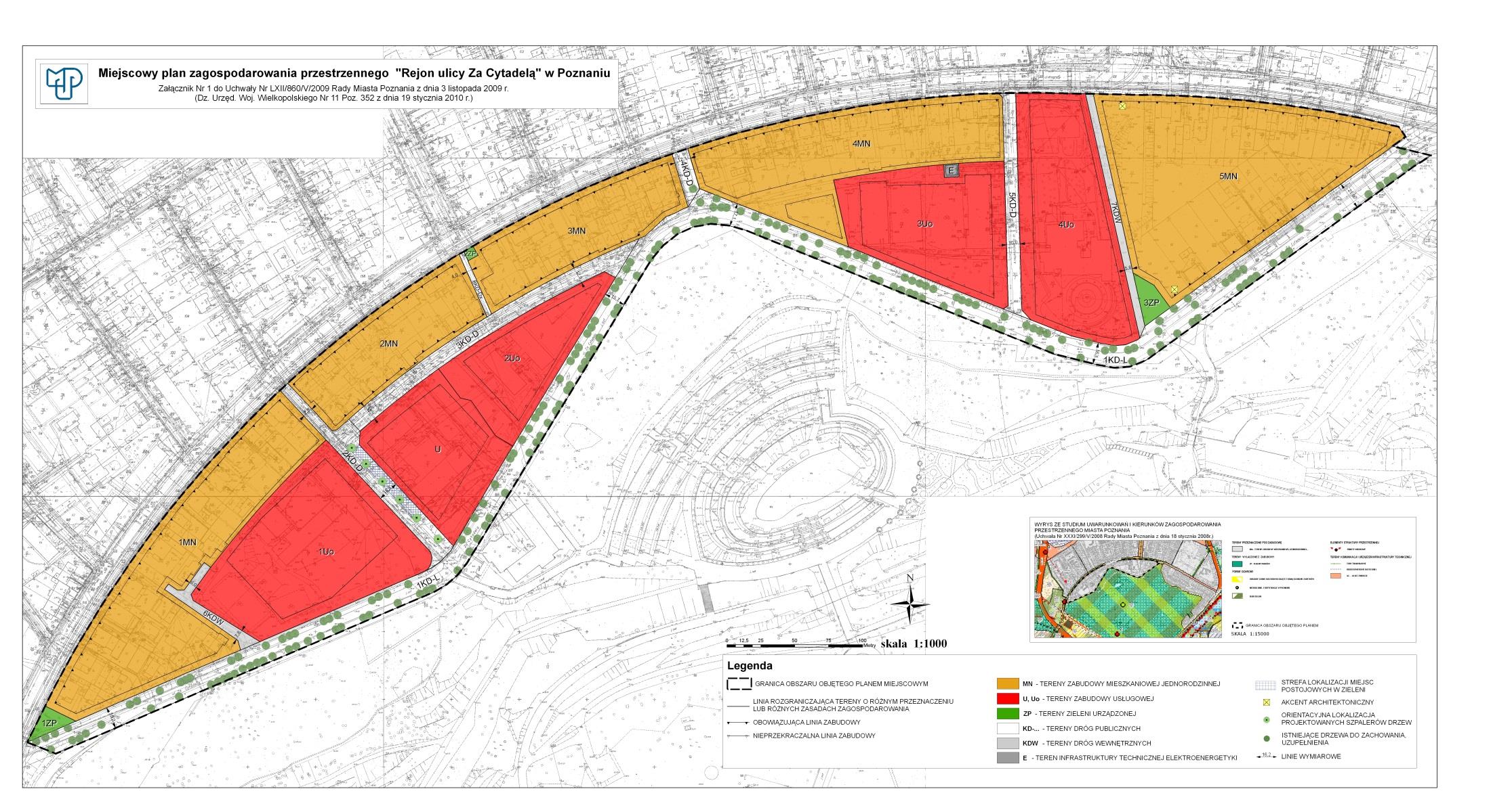 Mpzp Rejon ulicy za Cytadelą w Poznaniu Uchwała Rady