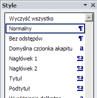 Usuwanie formatowania Karta Narzędzia główne grupa Czcionka przycisk Wyczyść całe formatowanie. Również jest dostępna jako polecenie w galerii stylów.