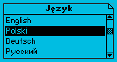 Po wciśnięciu przycisku lub, na ekranie pojawi się okno ustawień kalendarza. Dzień, miesiąc i rok ustawia się za pomocą przycisków kursora.