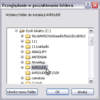 Podstawowe informacje 3 AVRDUDE instalacja, pierwszy krok pracy z MkAvrCalculator Przed rozpoczęciem prac należy zainstalować program AVRDUDE.